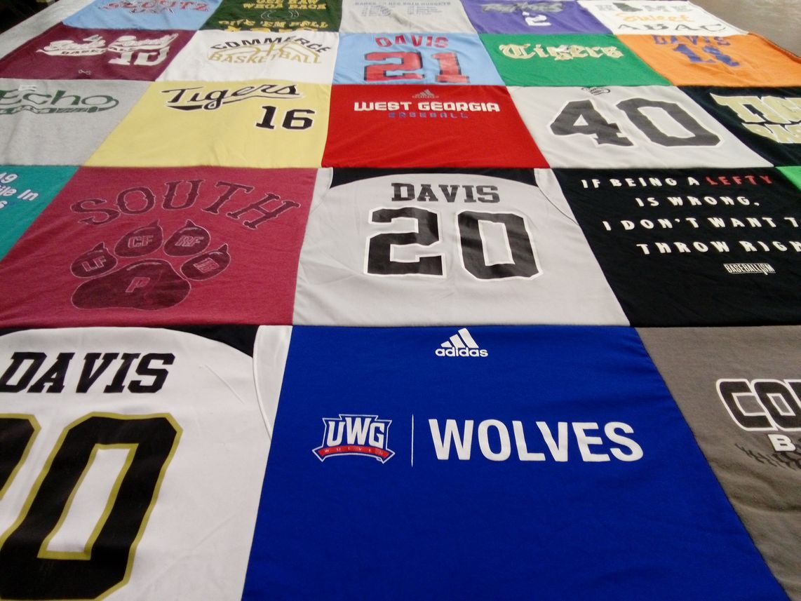 T-shirt quilt from university of west georgia by Glenda O from GA