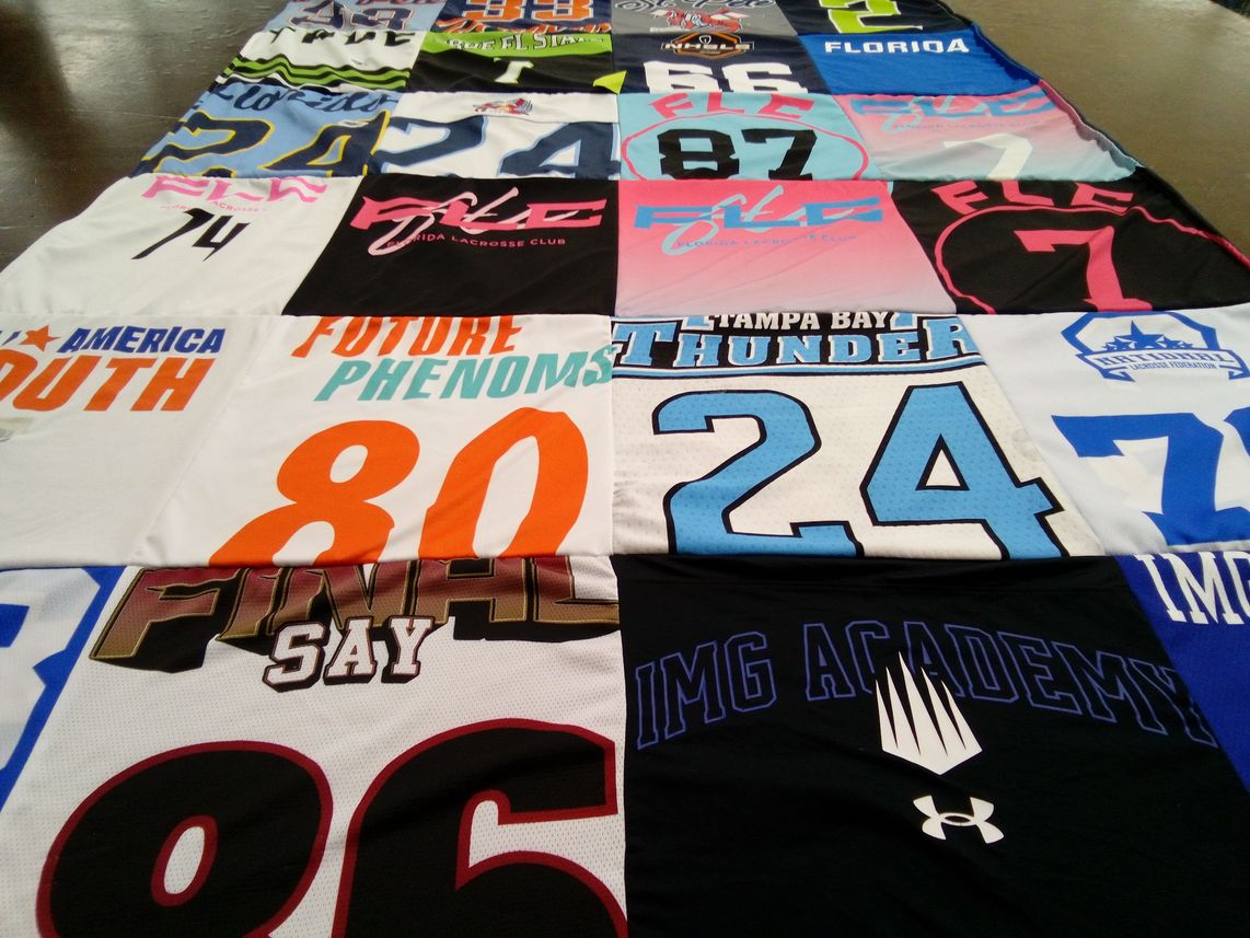 T-shirt quilt featuring tampa bay thunder by Michele from FL