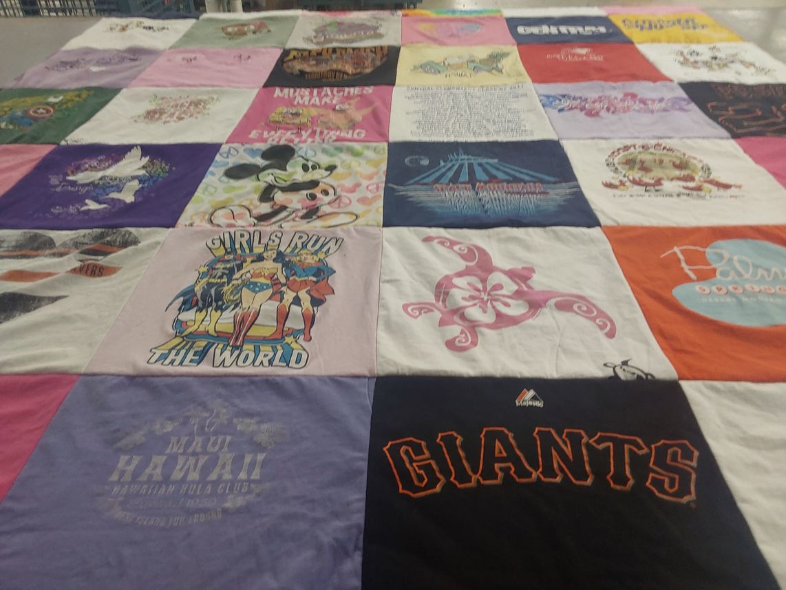 T-shirt quilt featuring san francisco giants by Tammy from CA