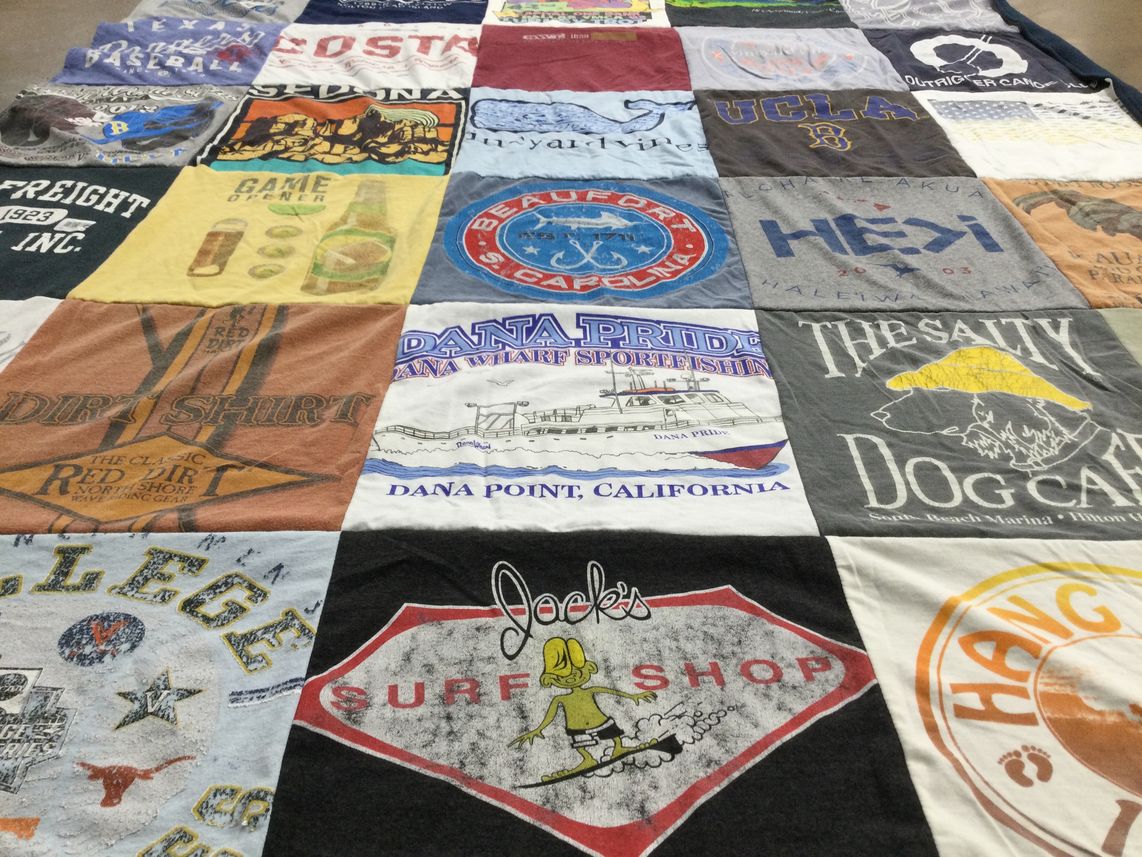 T-shirt quilt from university of california los angeles by Elizabeth from TX