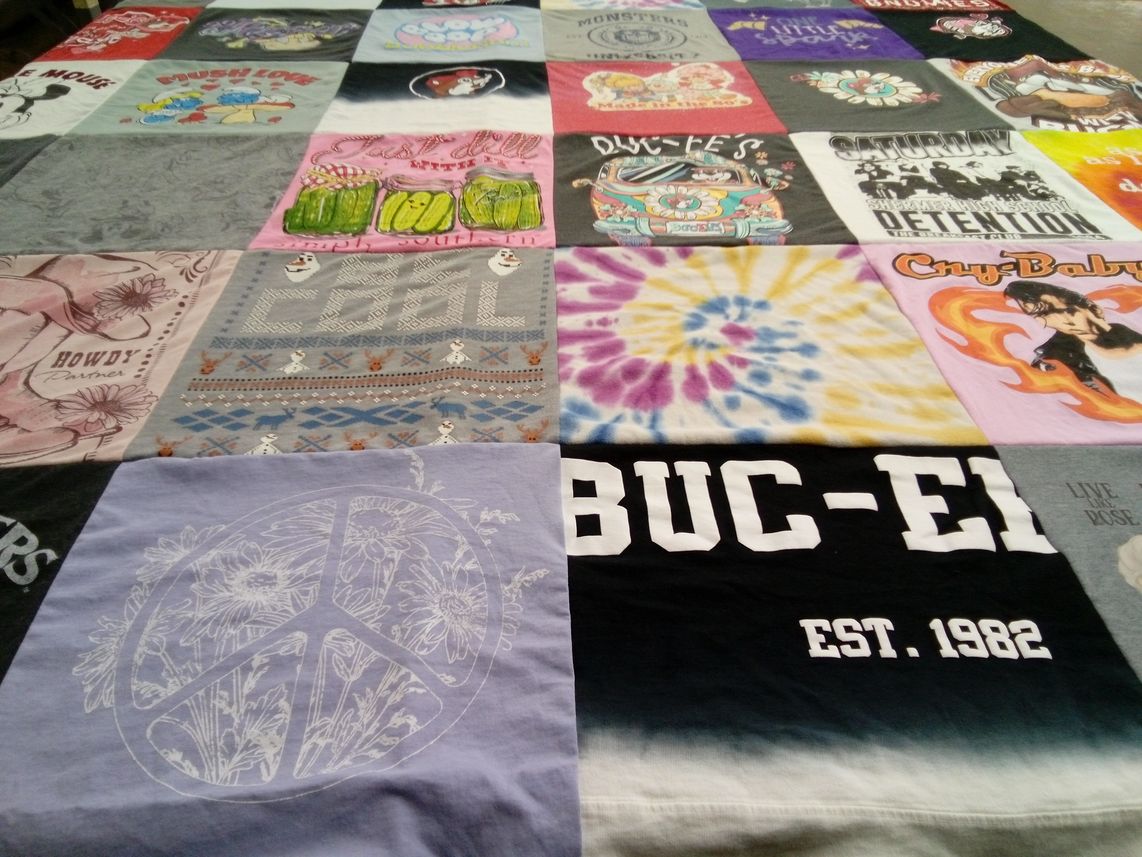 T-shirt quilt with southern culture themes by melissa from IL