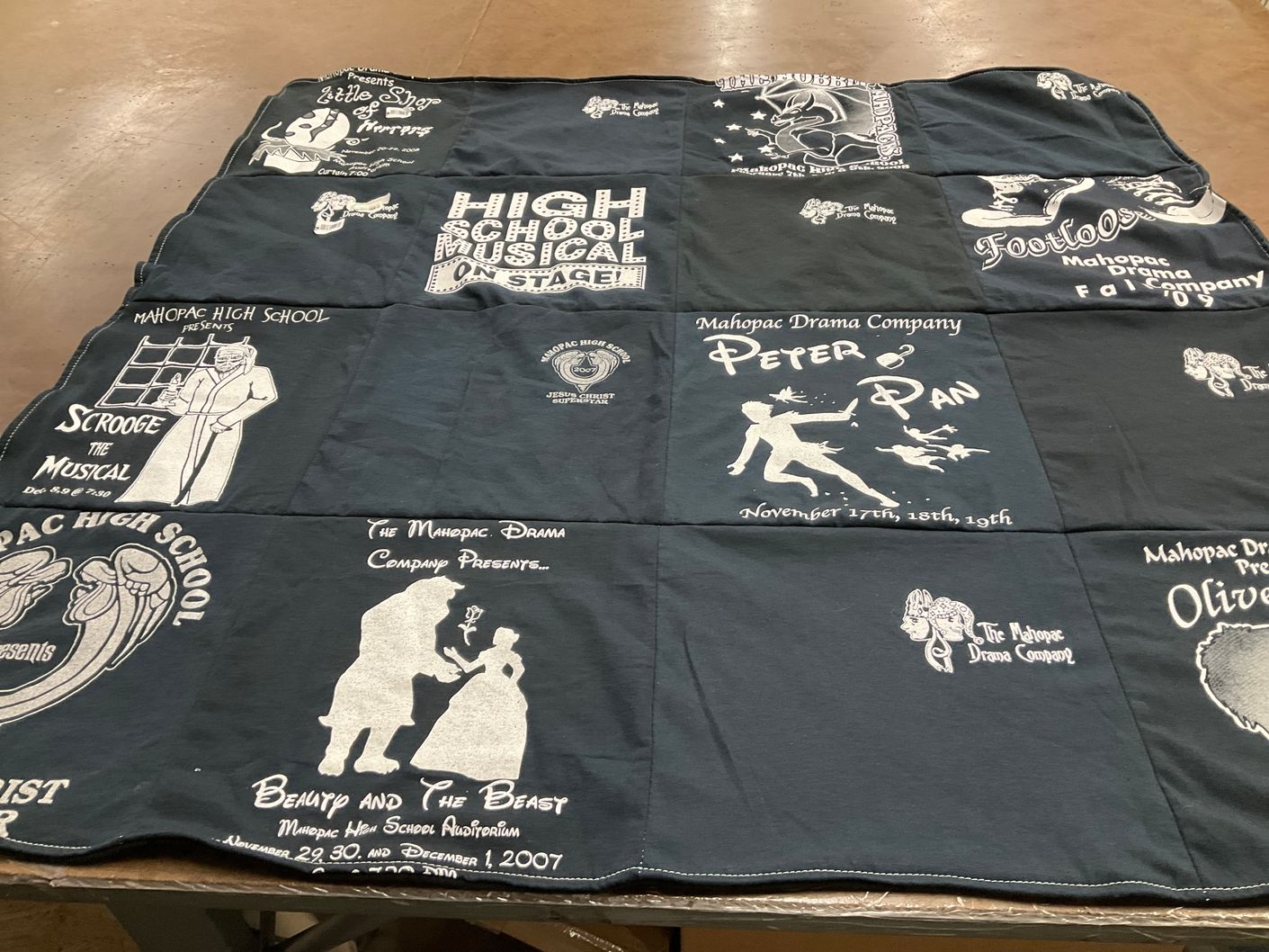 T-shirt quilt from mahopac high school by Ginny from FL