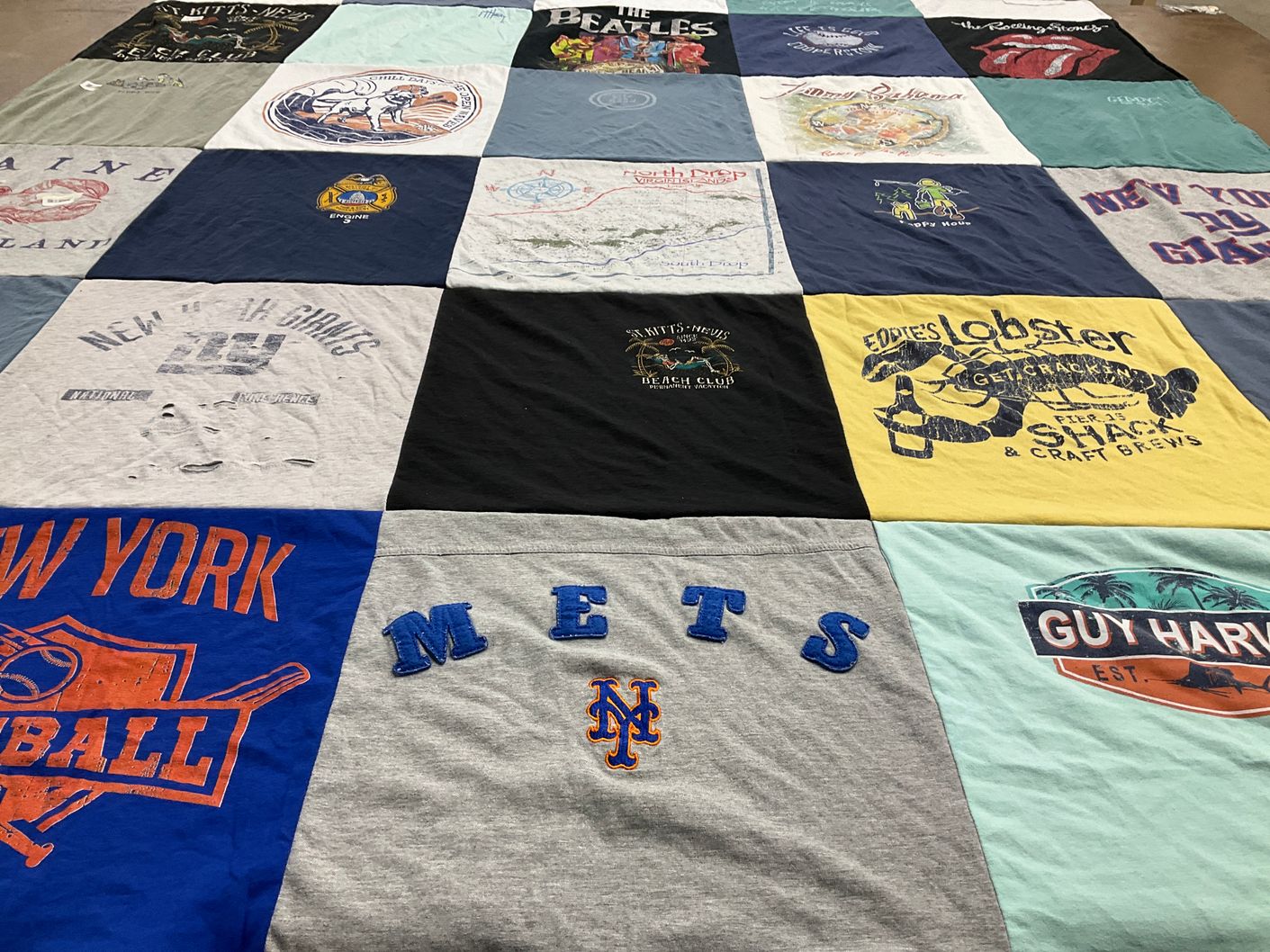 T-shirt quilt featuring new york mets by Mindy from NY