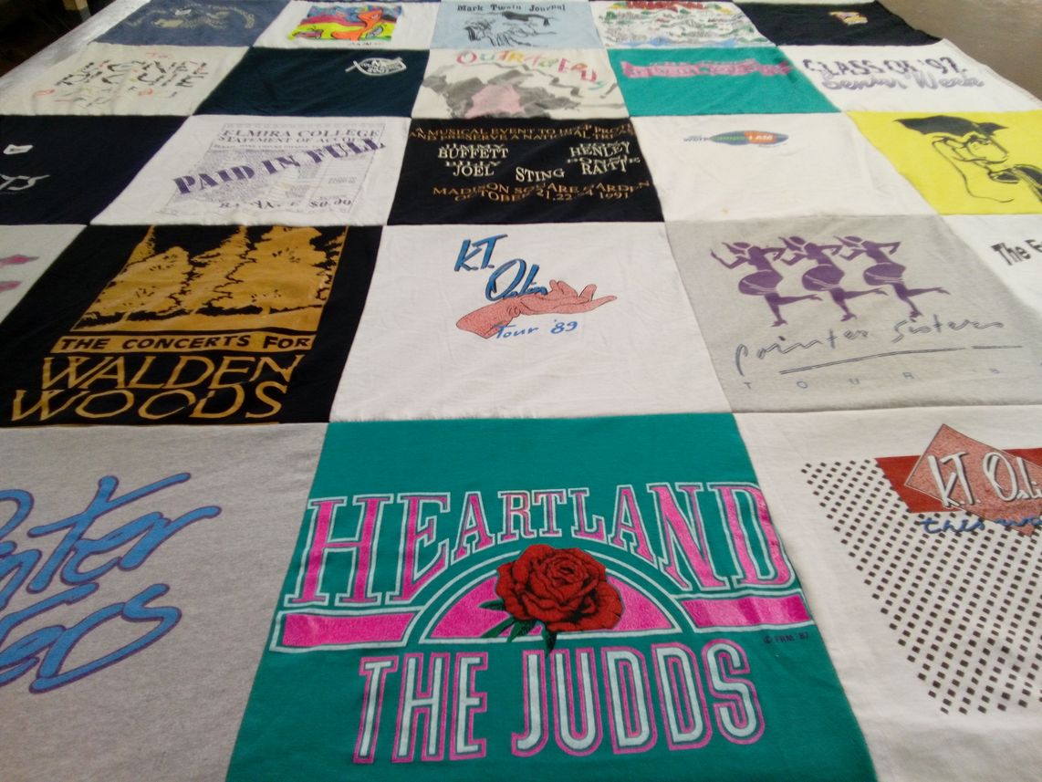 T-shirt quilt from elmira college by Renee from GA
