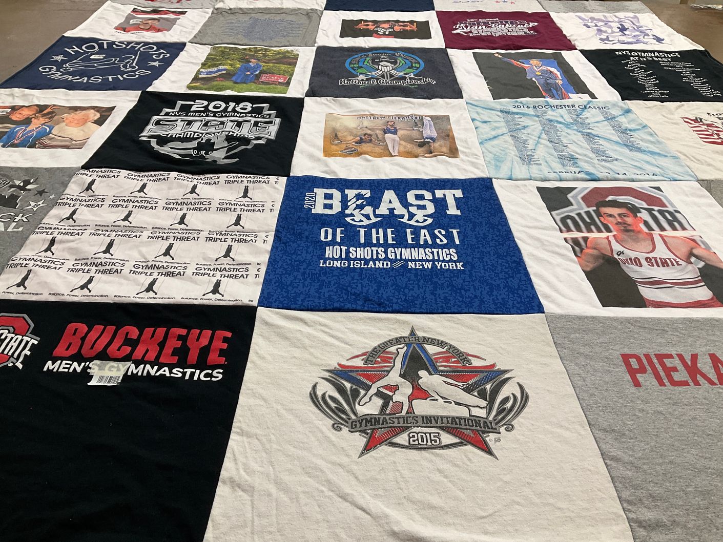 T-shirt quilt from ohio state university by Joanne from NY