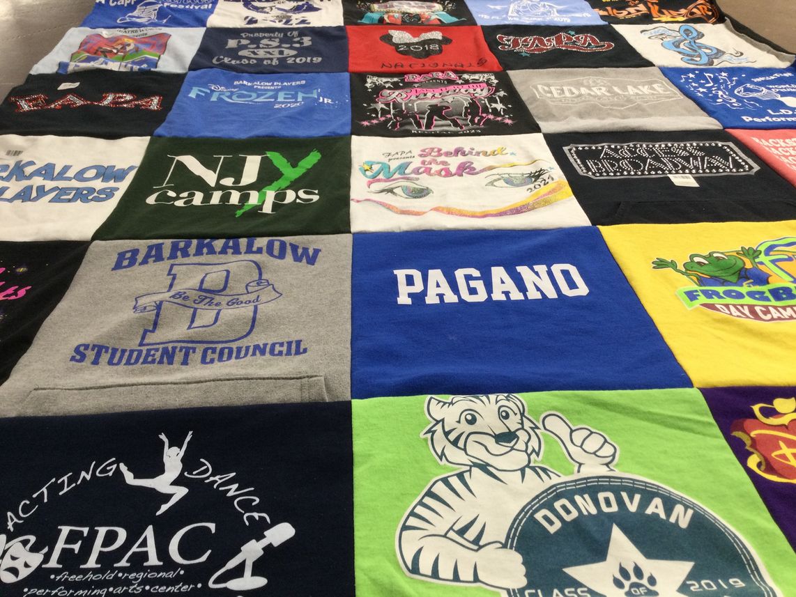 T-shirt quilt featuring donovan high school by Jamie from NJ