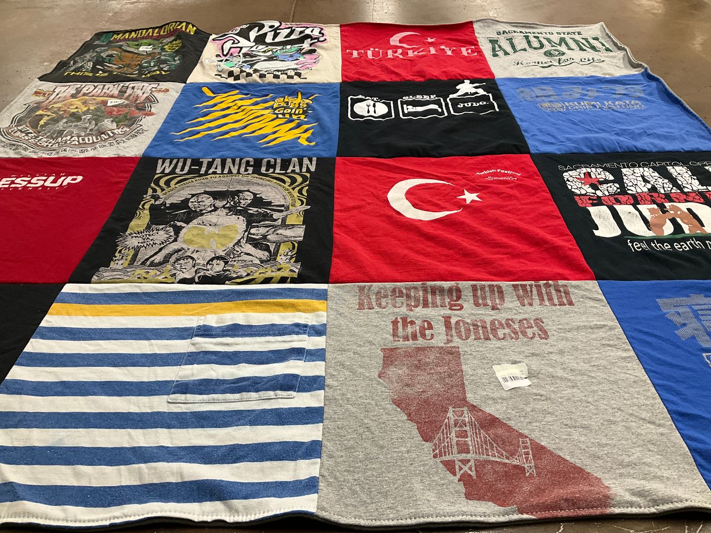 T-shirt quilt from sacramento state university by Daniel from CA
