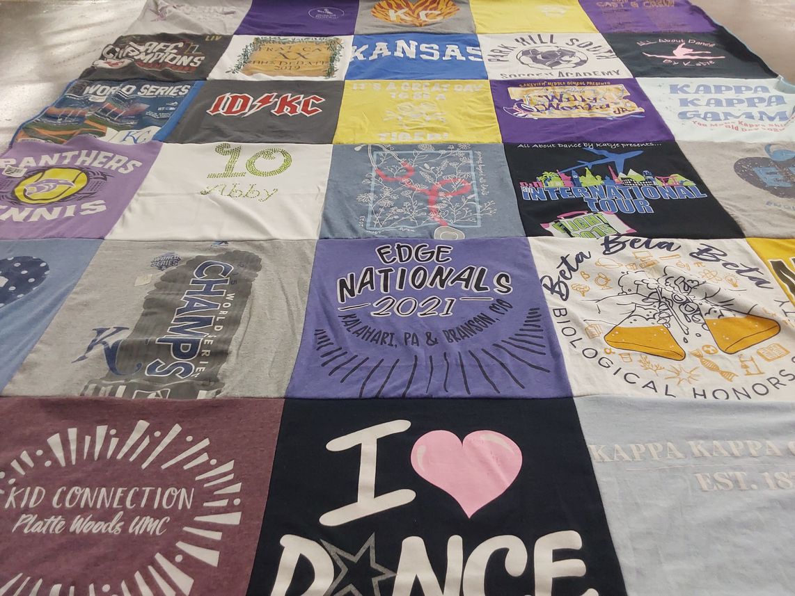 T-shirt quilt from kansas by Miranda from MO