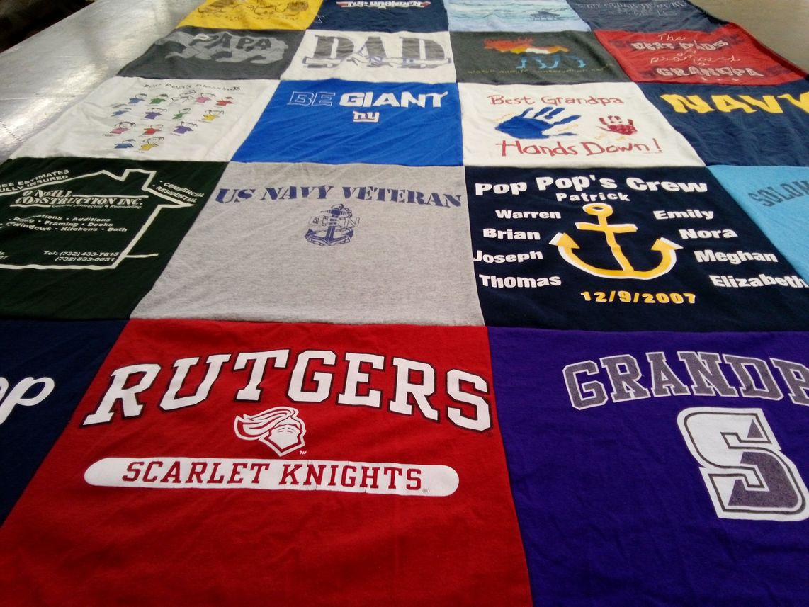 T-shirt quilt featuring rutgers scarlet knights by Caitlin from VA