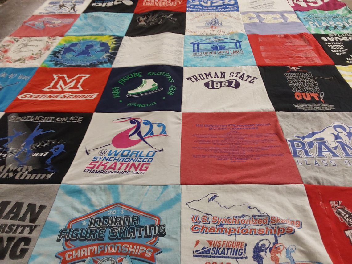 T-shirt quilt from truman state university by Ann from MO