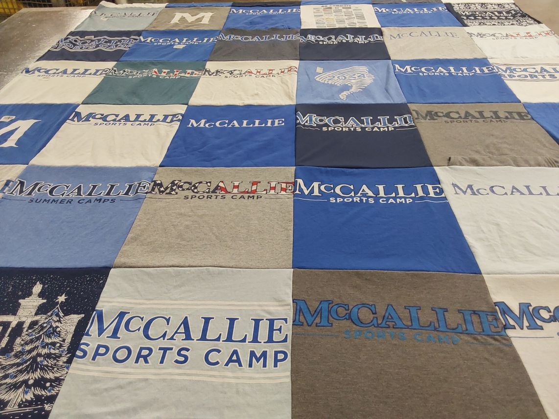 T-shirt quilt from mccallie school by Cristina from TN
