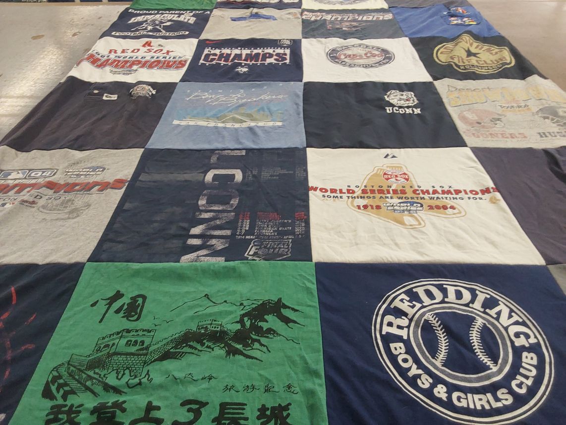 T-shirt quilt featuring boston red sox by William from MA