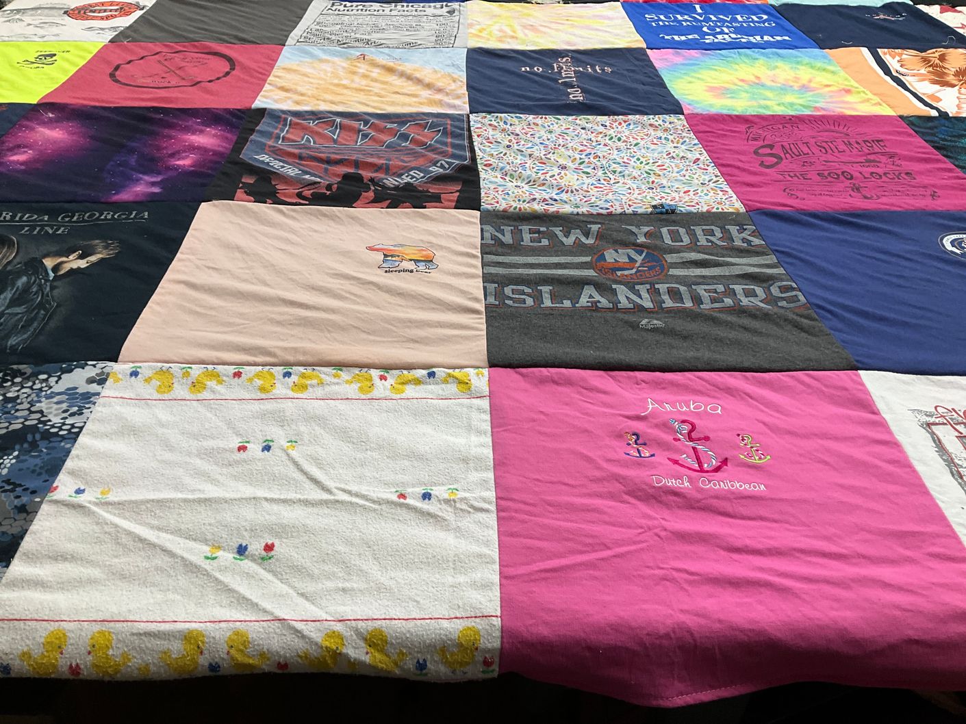 T-shirt quilt featuring new york islanders by Gail from MI