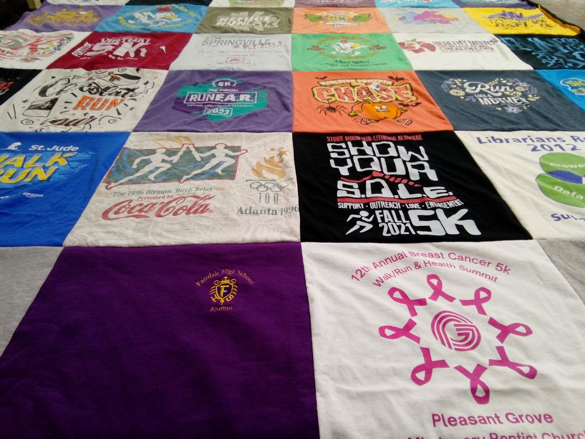 T-shirt quilt from fairdale high school by Olivia from GA