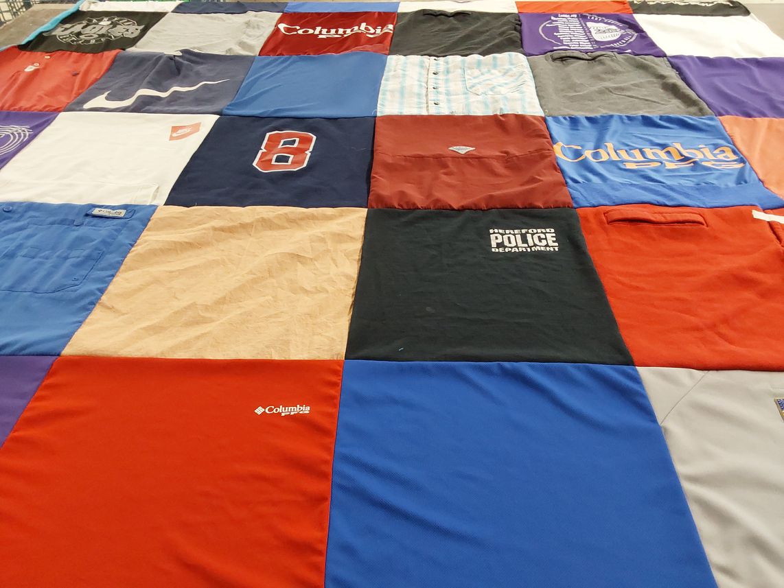 T-shirt quilt from columbia university by Hylie from TX