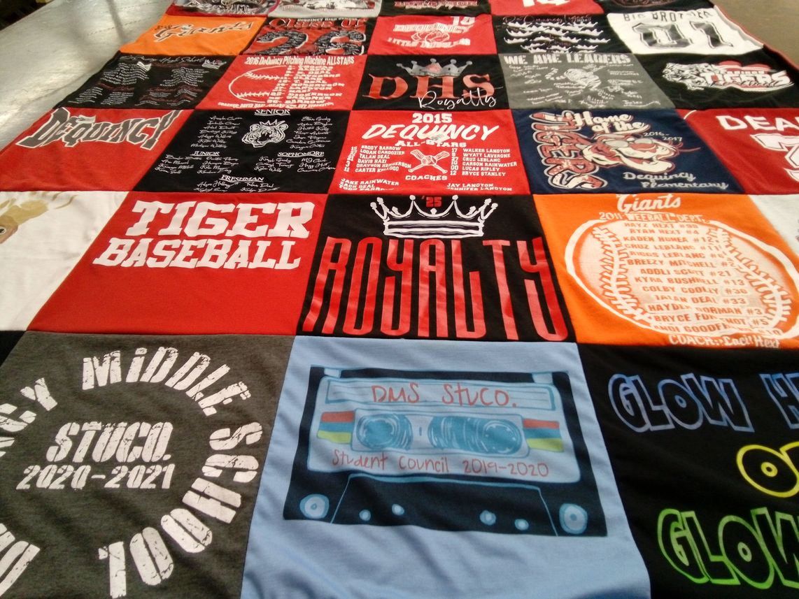 T-shirt quilt featuring giants baseball team by Lisa from LA