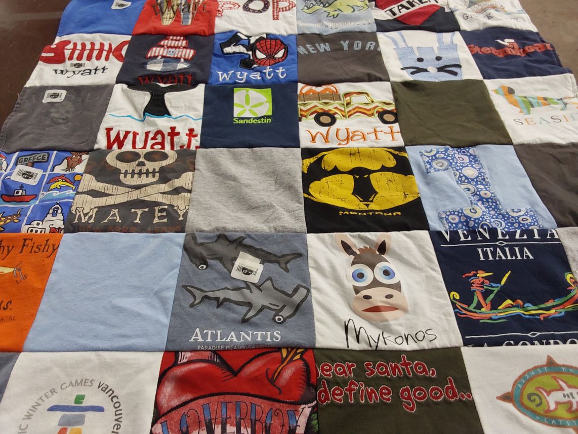 T-shirt quilt by Kristie from MS