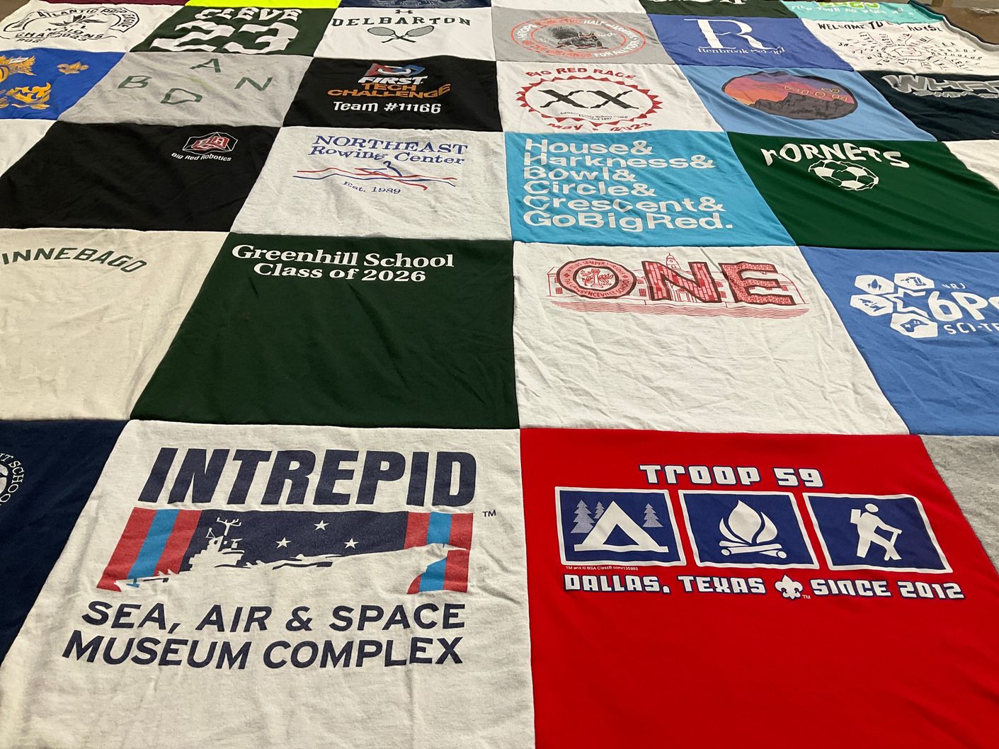 T-shirt quilt featuring hornets by Jamie from NJ