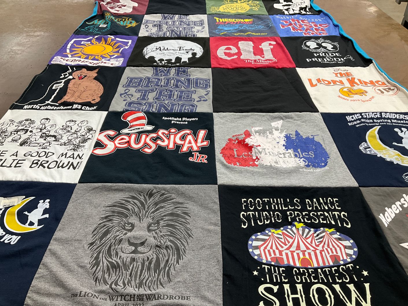 T-shirt quilt from habersham central high school by Grace from GA