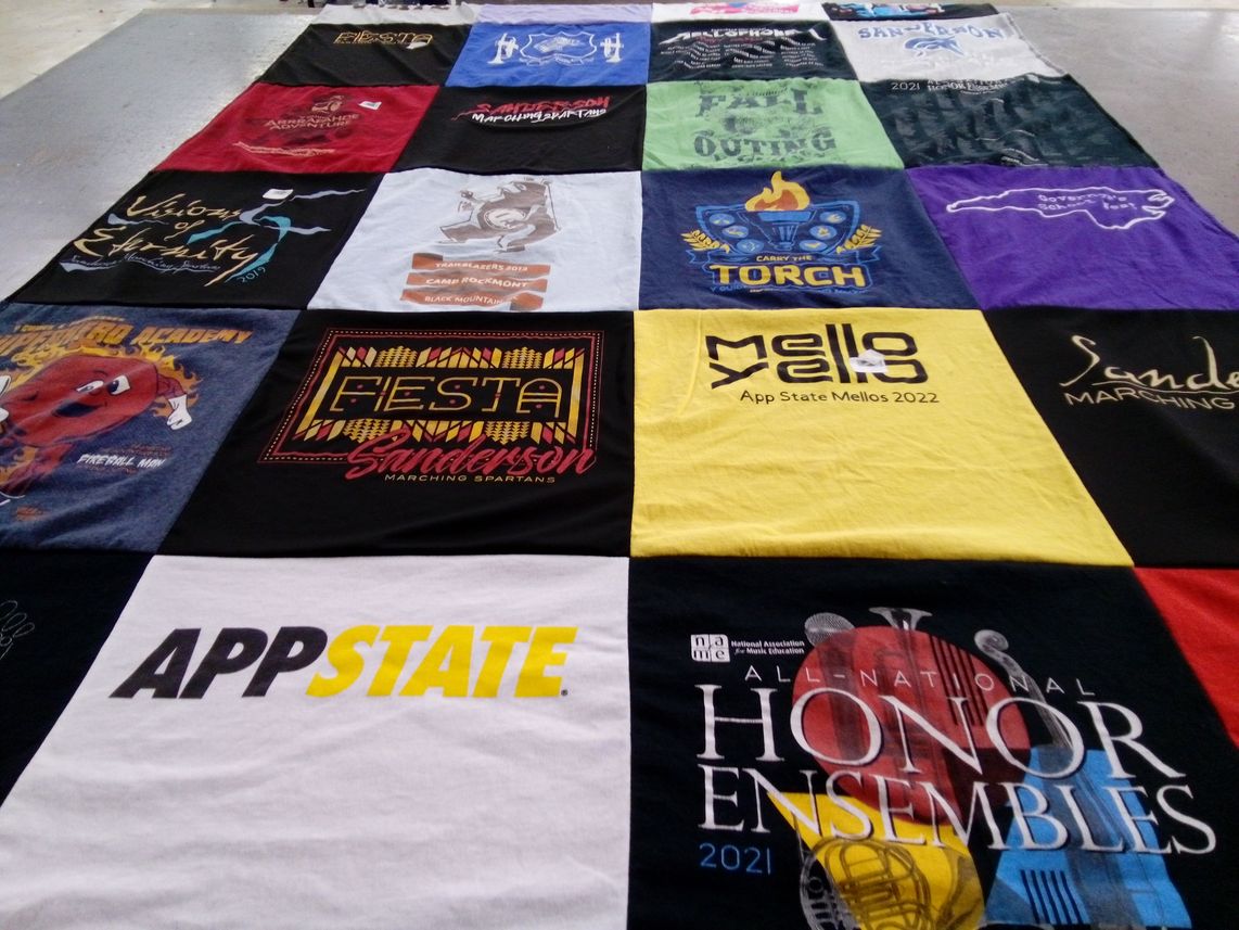 T-shirt quilt from appalachian state university by Linda from NC