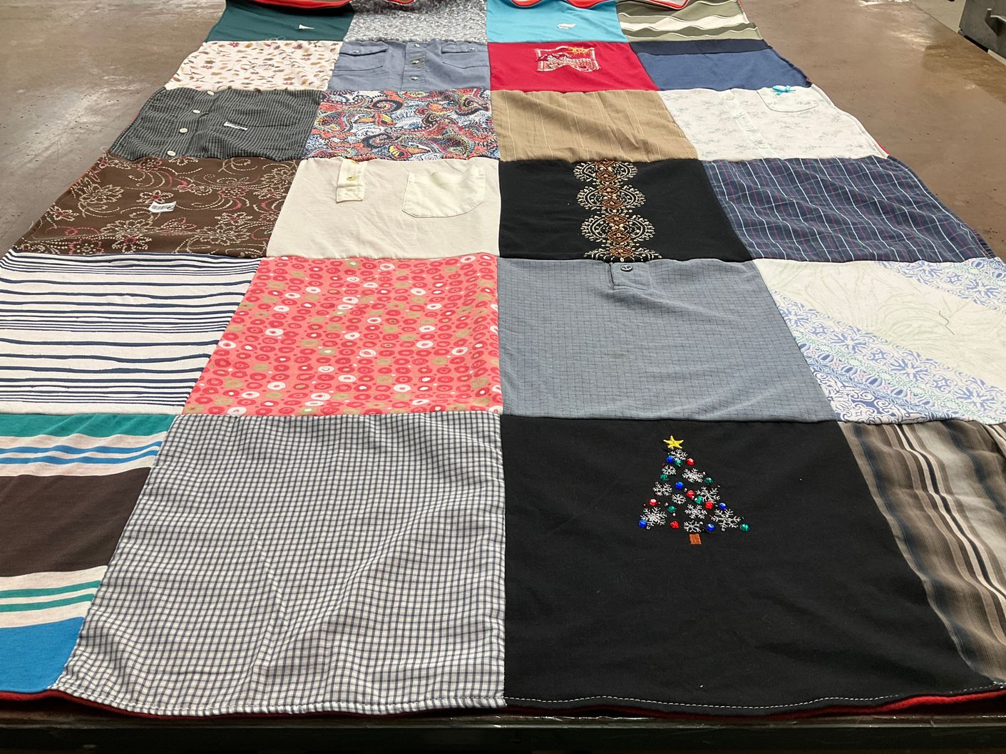 T-shirt quilt with sewing, crafting themes by Cecelia from MD
