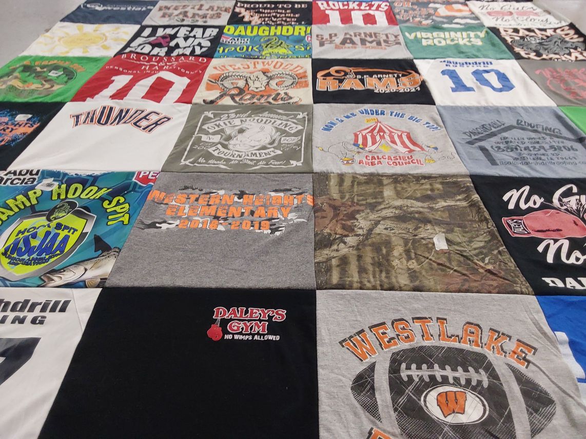 T-shirt quilt from western high school, westlake high school by kashia from LA