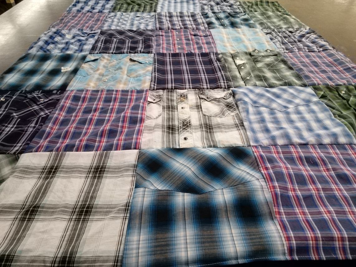 T-shirt quilt with fashion, quilting themes by Lois from FL