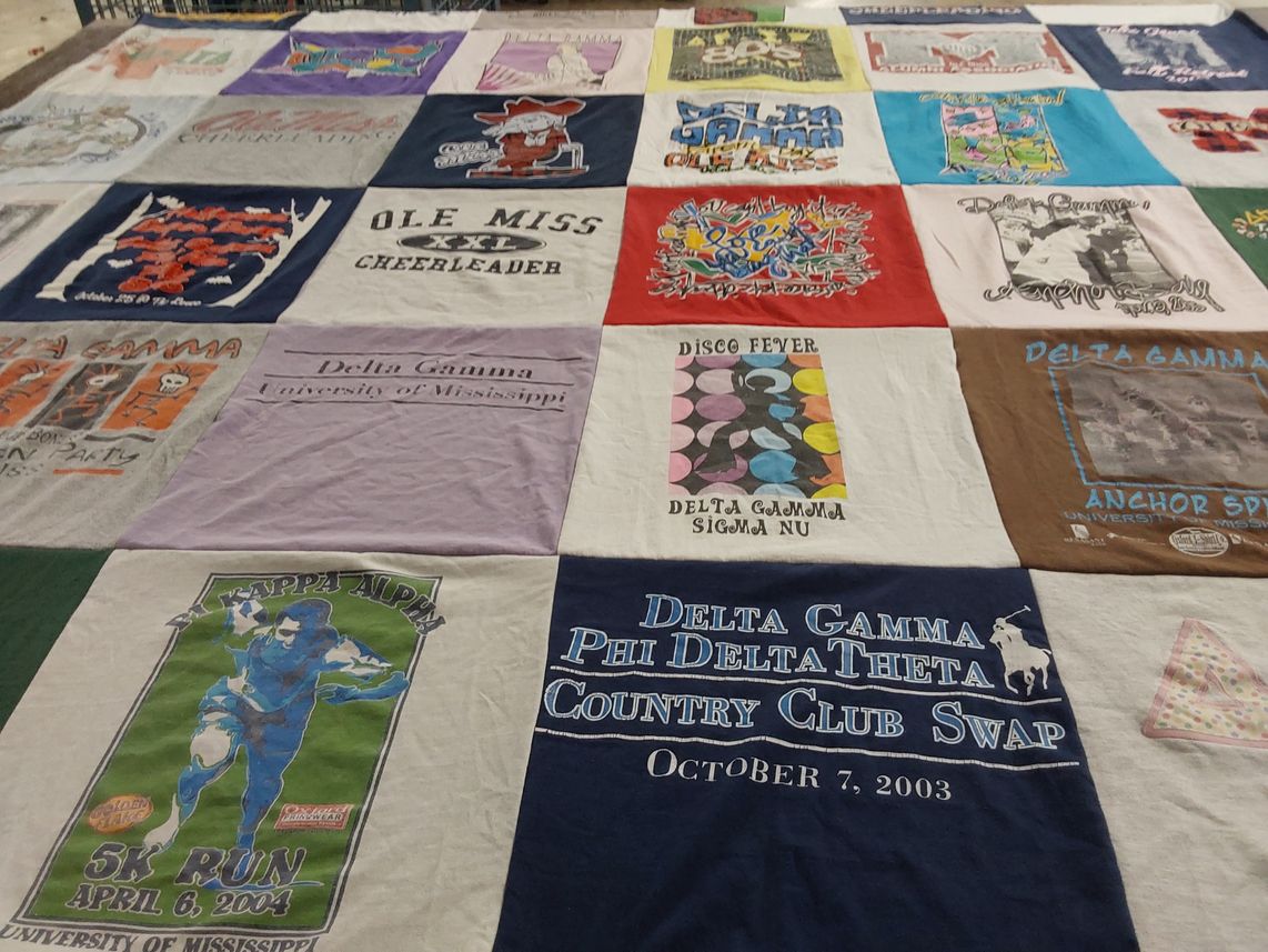 T-shirt quilt from university of mississippi by Katherine from KS