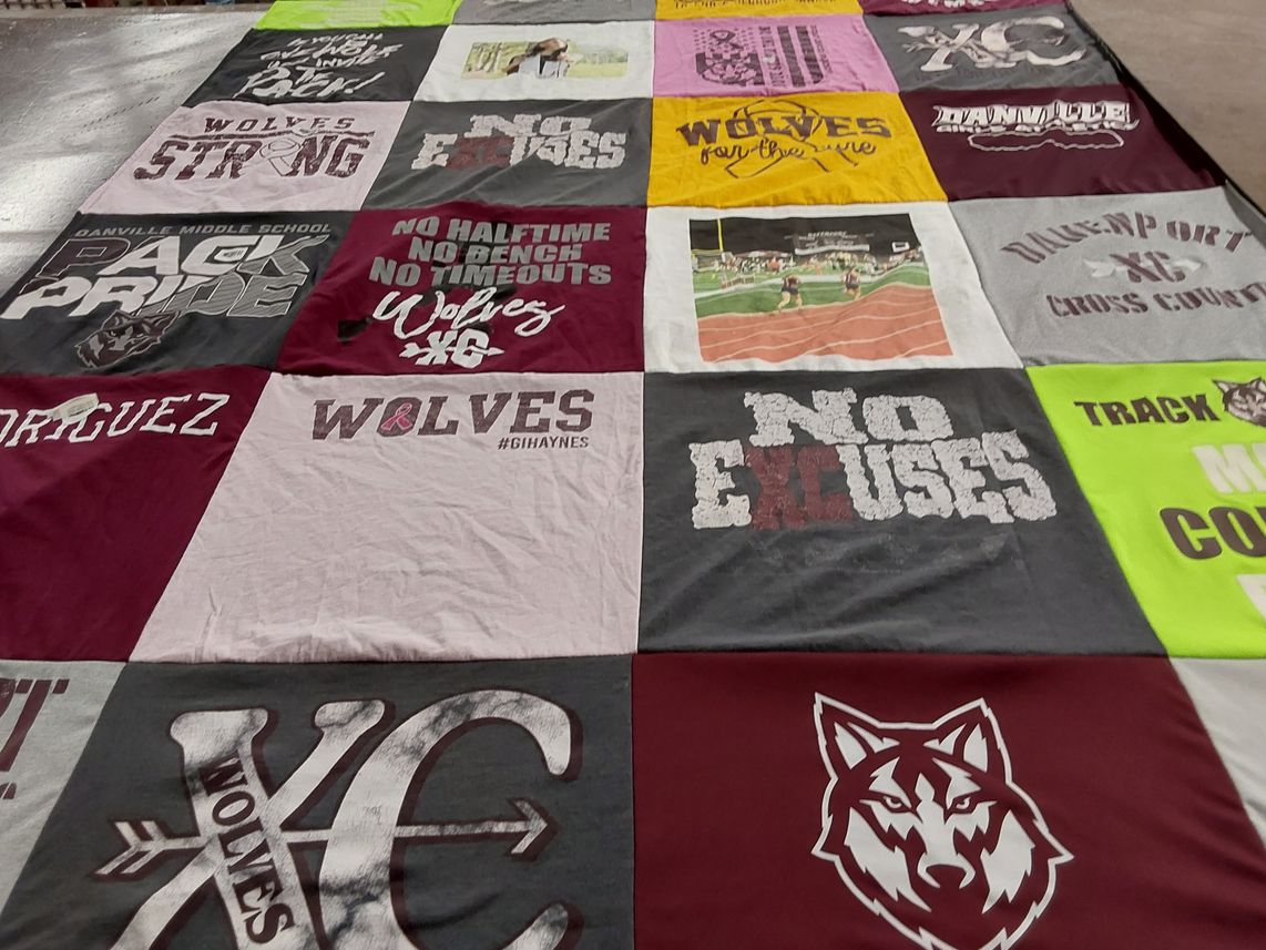 T-shirt quilt featuring danville xc by Kristin from TX