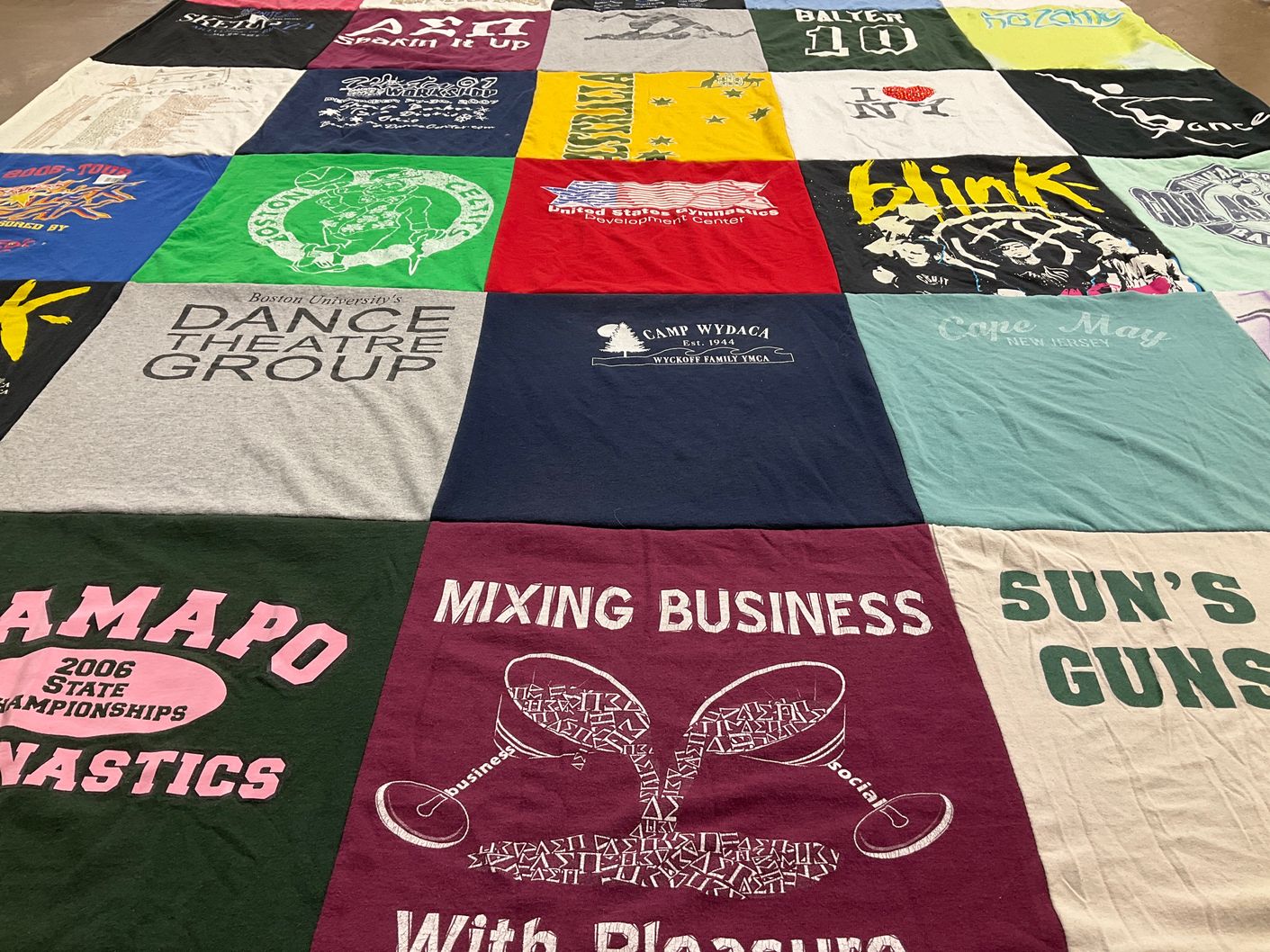 T-shirt quilt from boston university by Allison from NJ