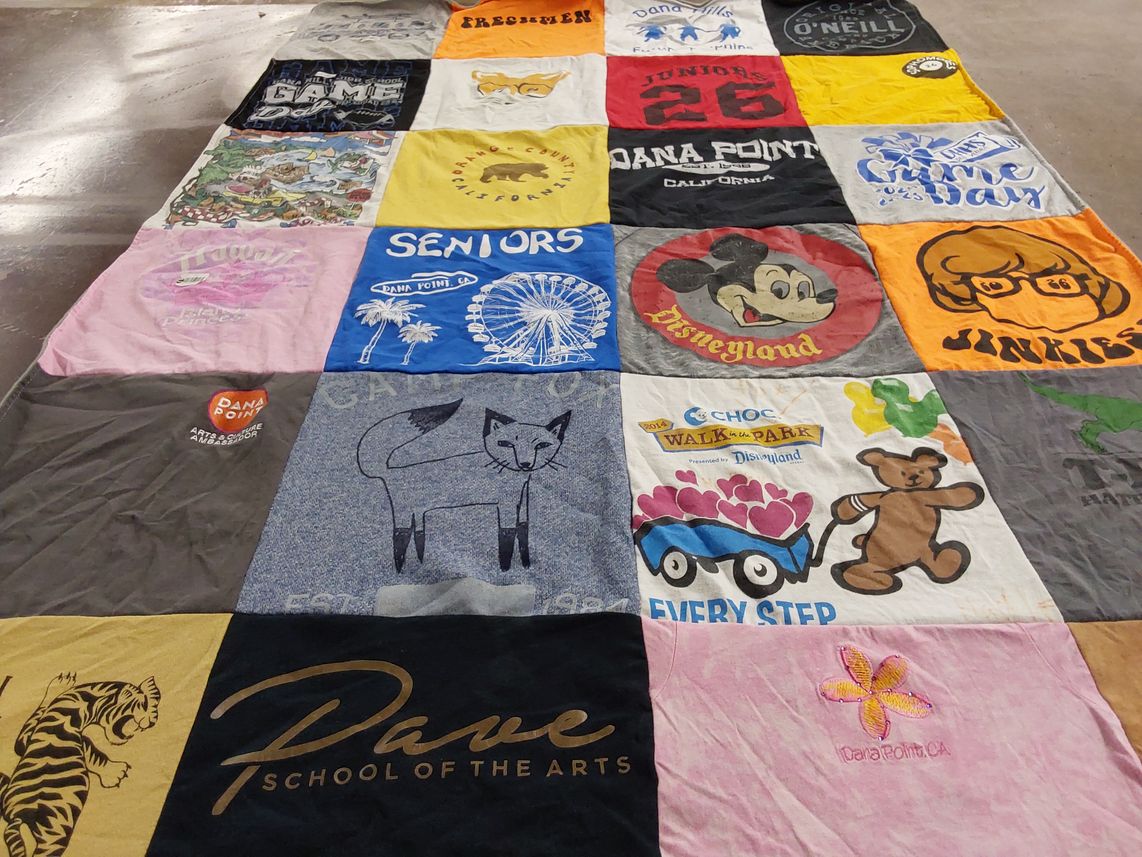 T-shirt quilt from pave school of the arts by Karen from CA