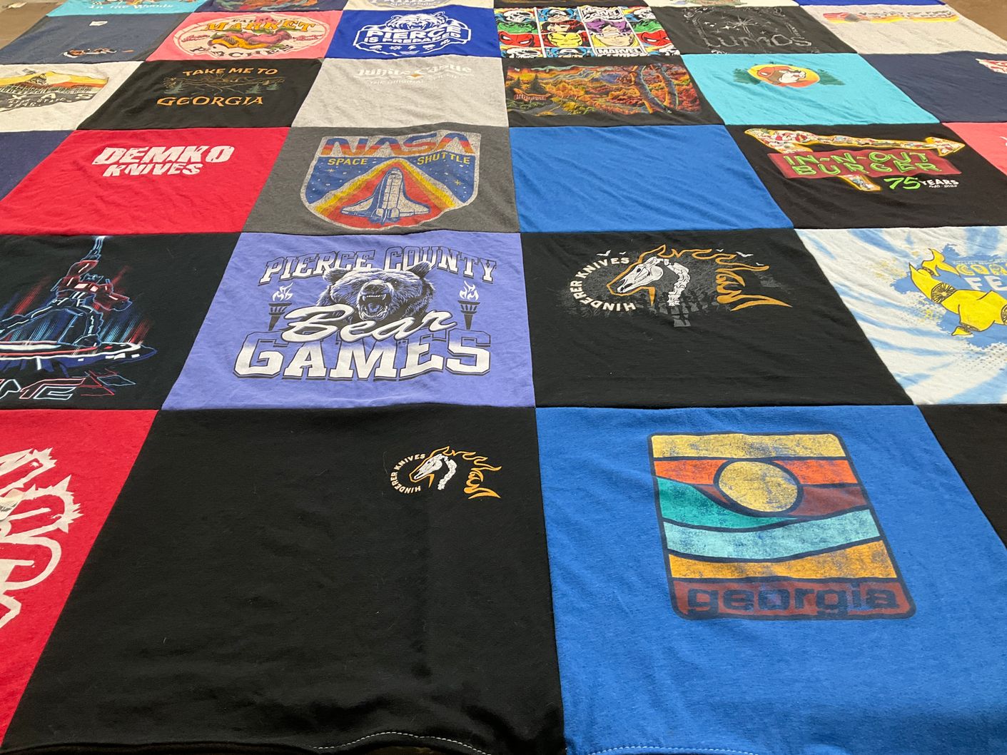 T-shirt quilt from pierce county high school by Stephanie from GA
