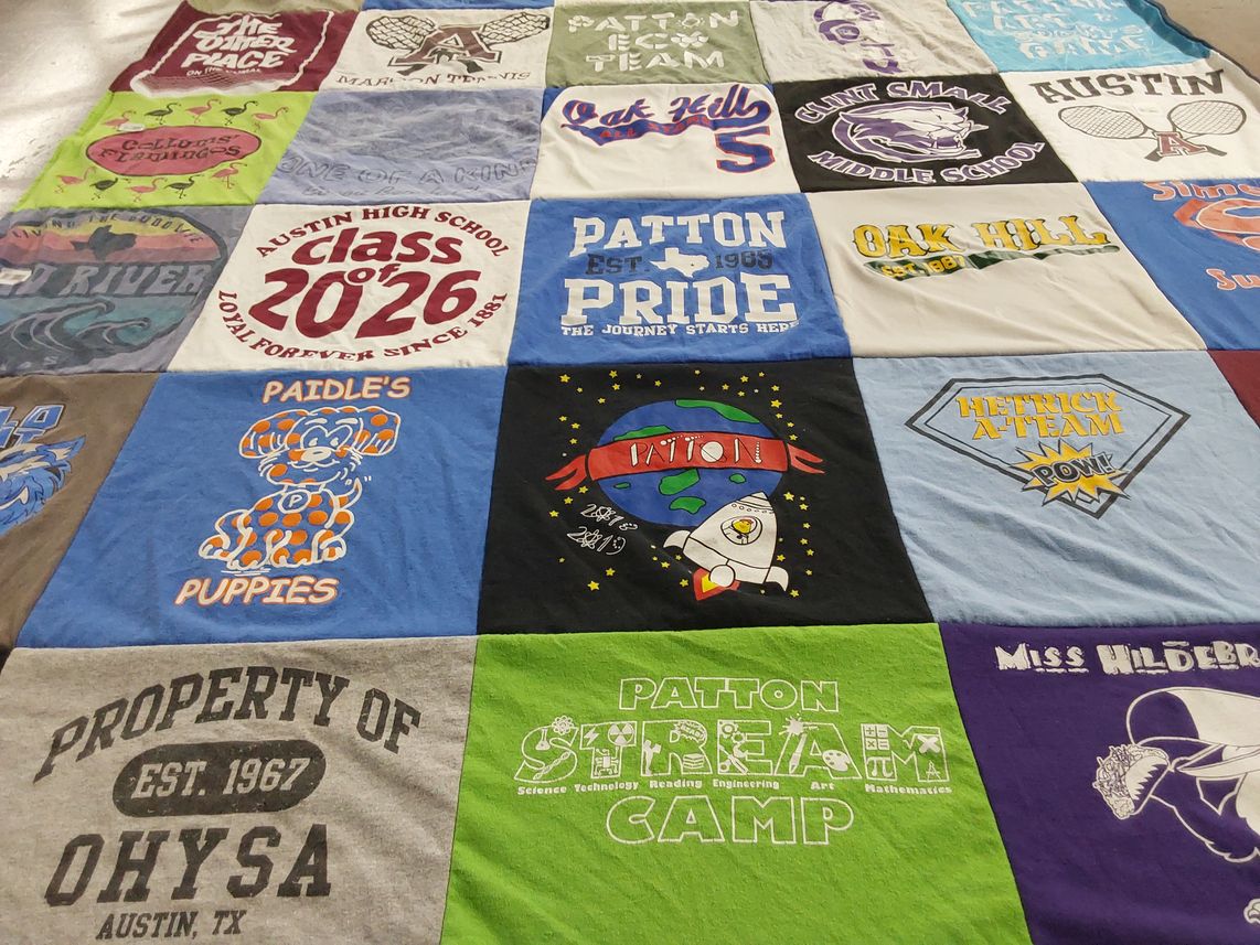 T-shirt quilt featuring patton a-team by MELISSA from TX