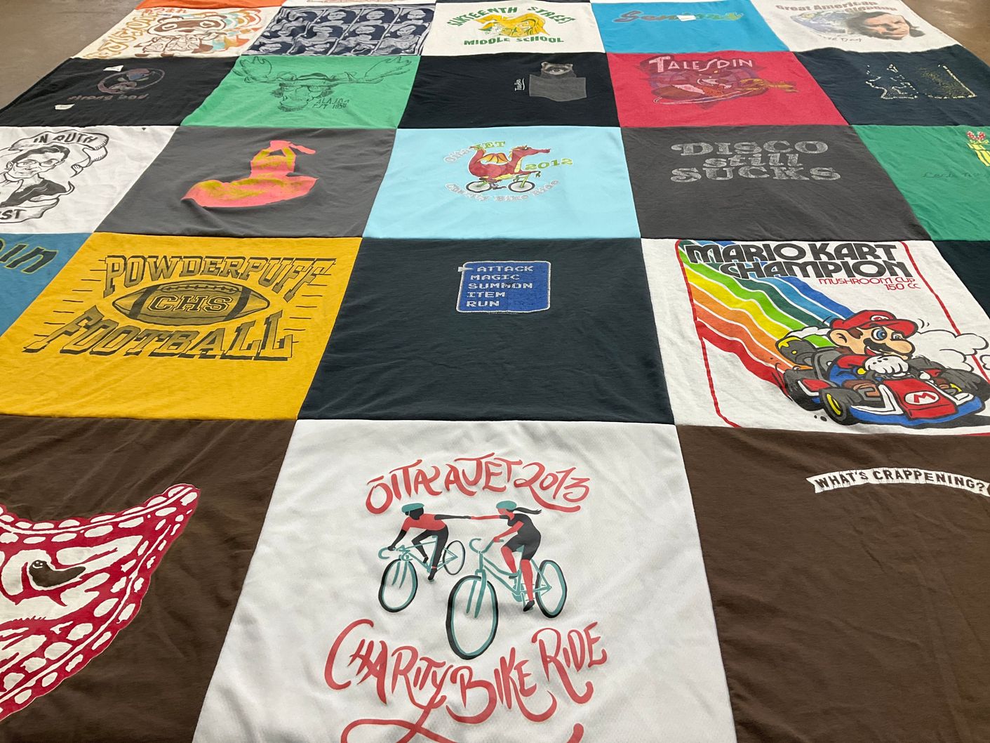 T-shirt quilt from chs by Michelle from FL