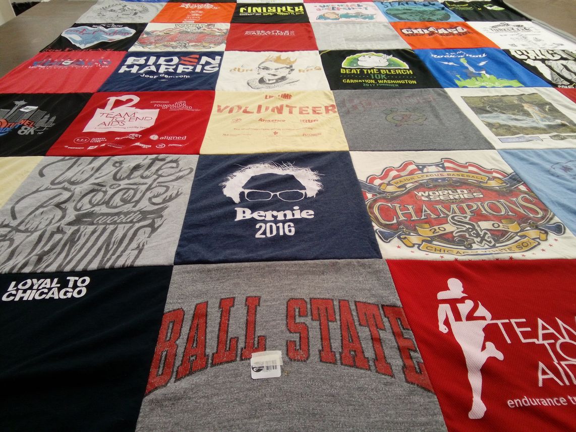 T-shirt quilt featuring chicago white sox by Kerry from WA
