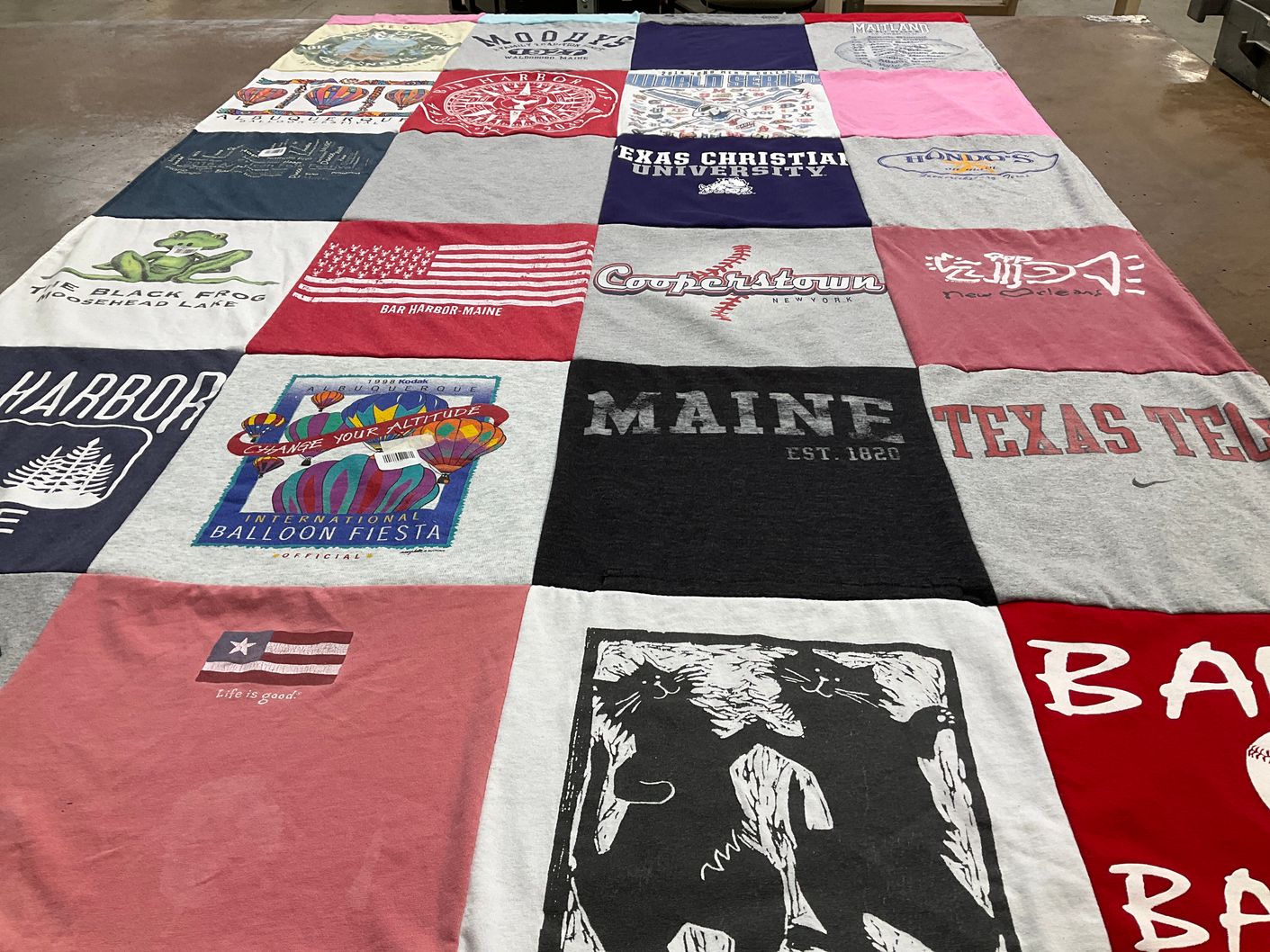 T-shirt quilt featuring texas tech university by MELISSA from TX
