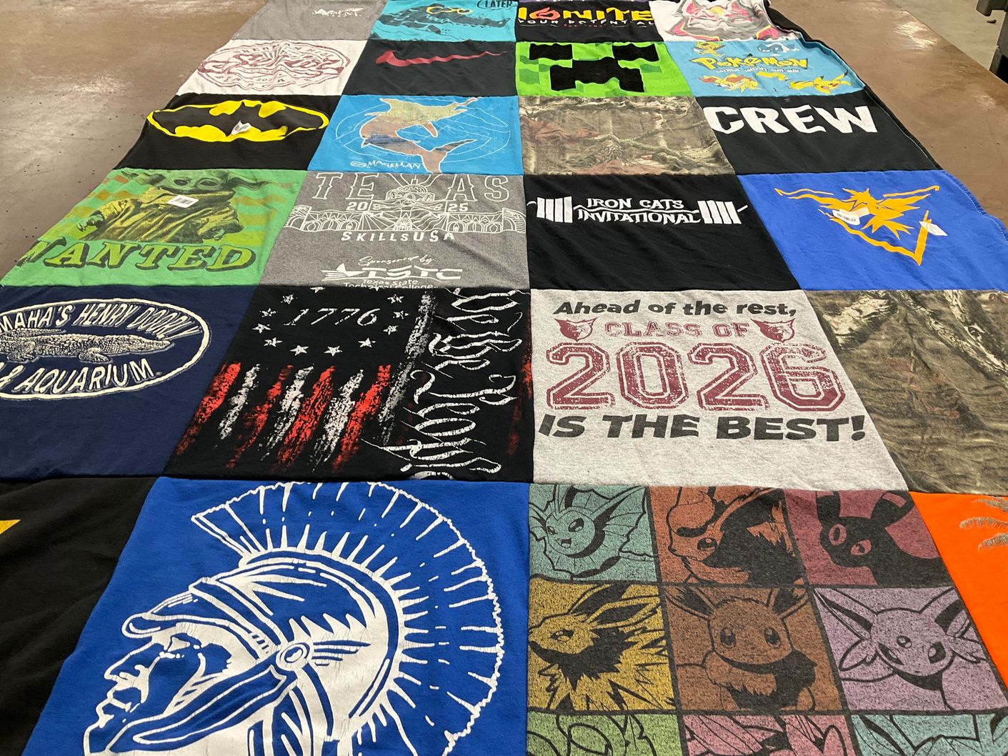 T-shirt quilt from skillsusa by Shelley from TX