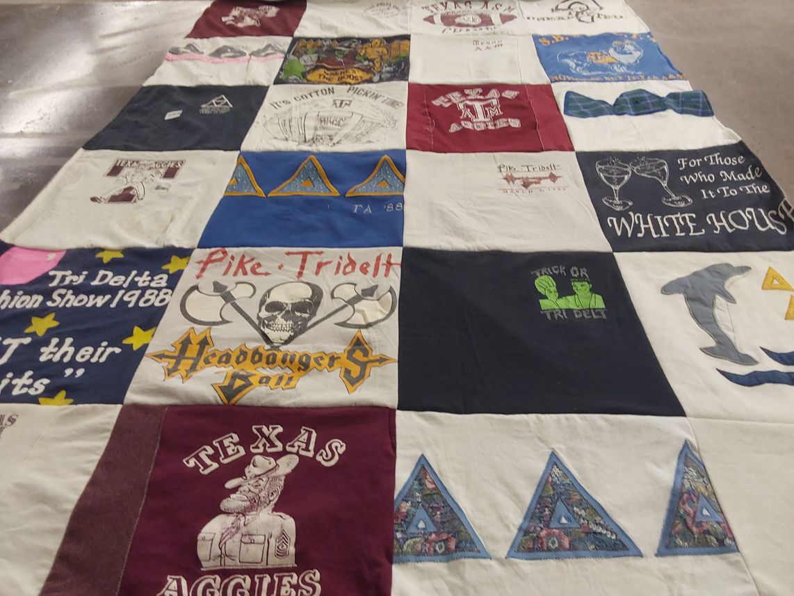 T-shirt quilt from texas a&m university by Dania from TX