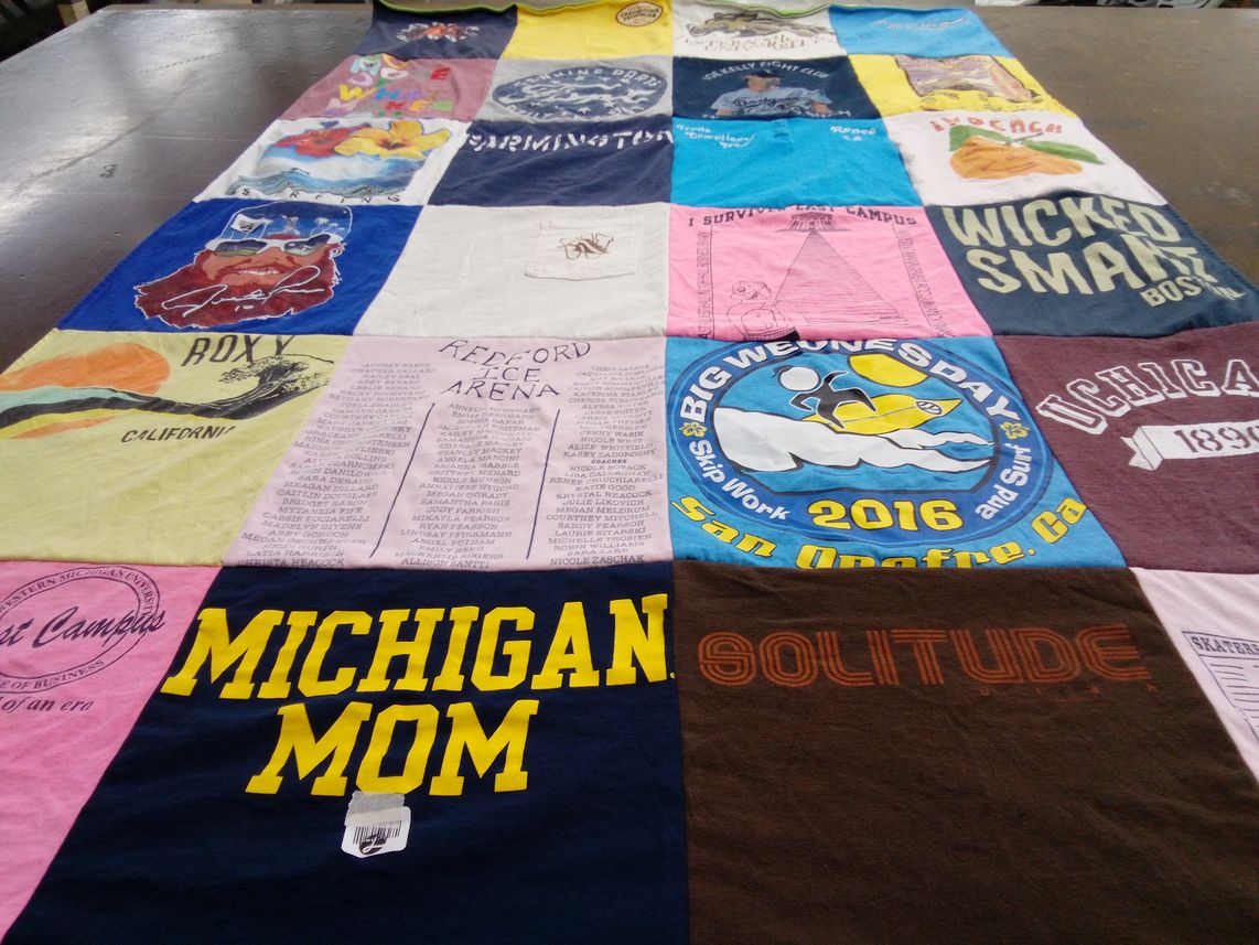 T-shirt quilt from university of chicago by Renee from CA