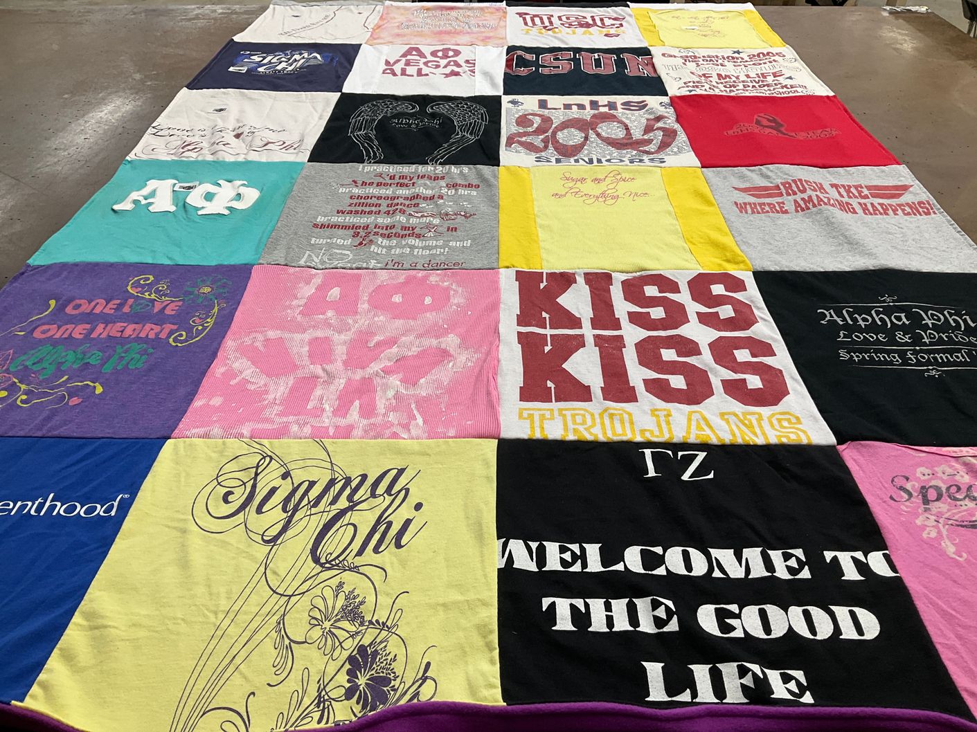 T-shirt quilt from california state university, northridge by Anastasha from CO