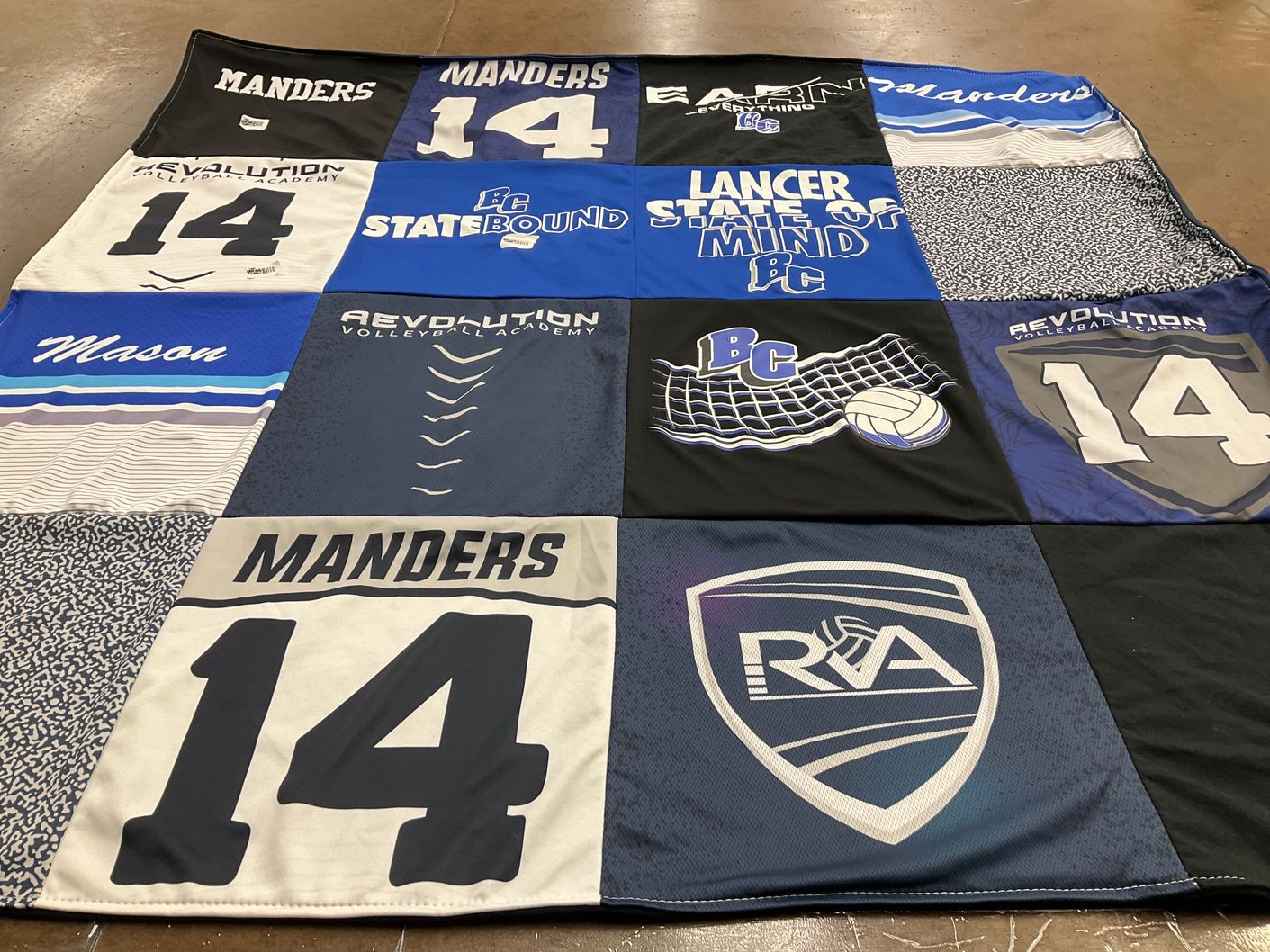 T-shirt quilt from burlington catholic, bc by Julie from WI