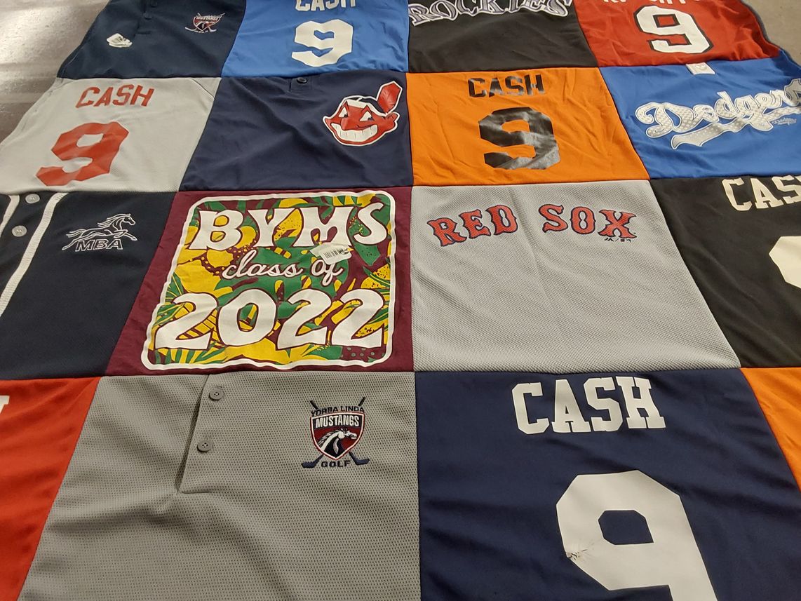 T-shirt quilt featuring colorado rockies, boston red sox by Sjany from CA