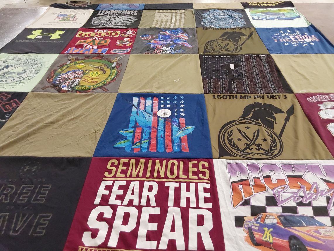 T-shirt quilt from florida state university by Carolena from FL