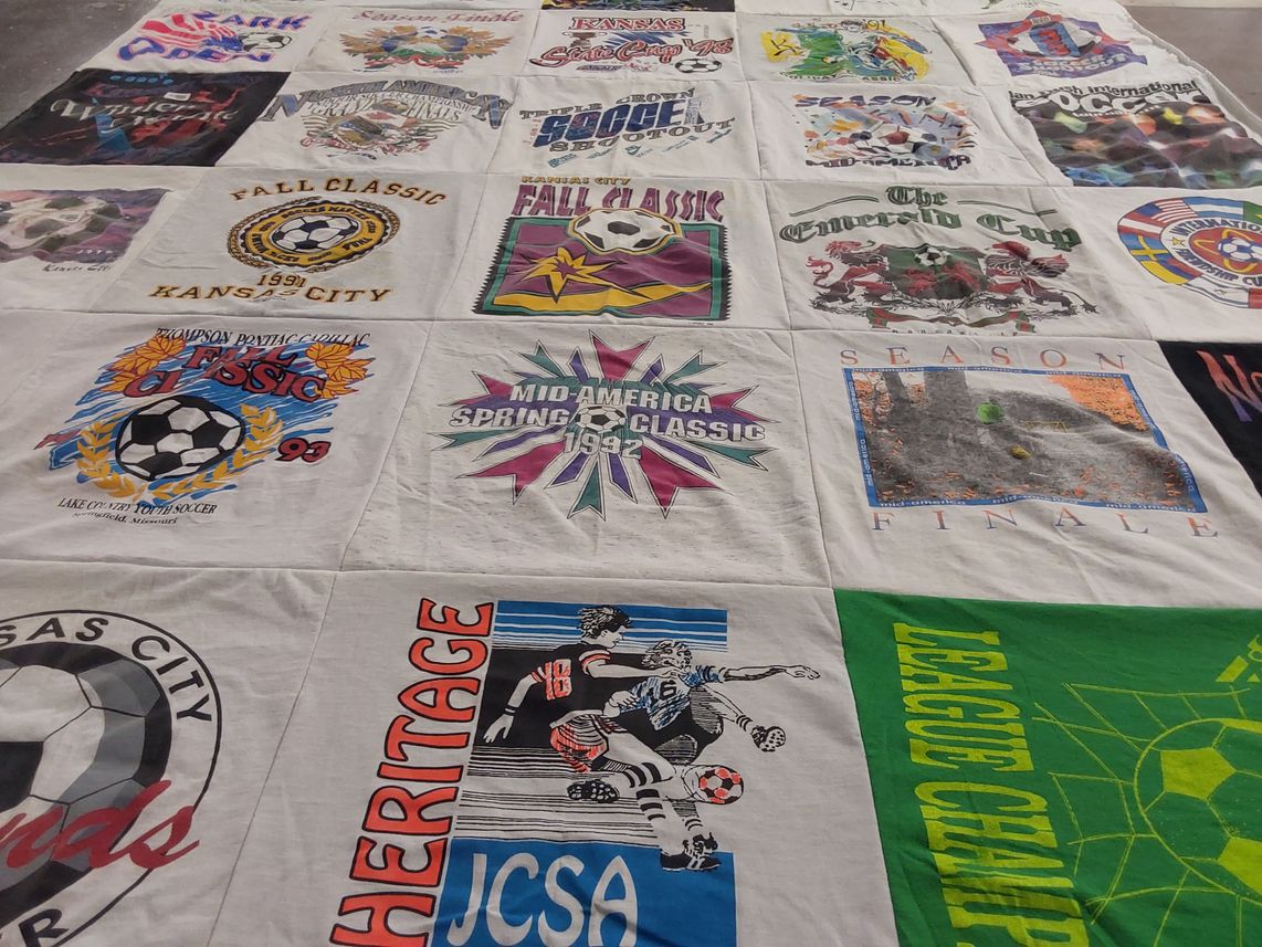 T-shirt quilt featuring kansas city by Drew from KS