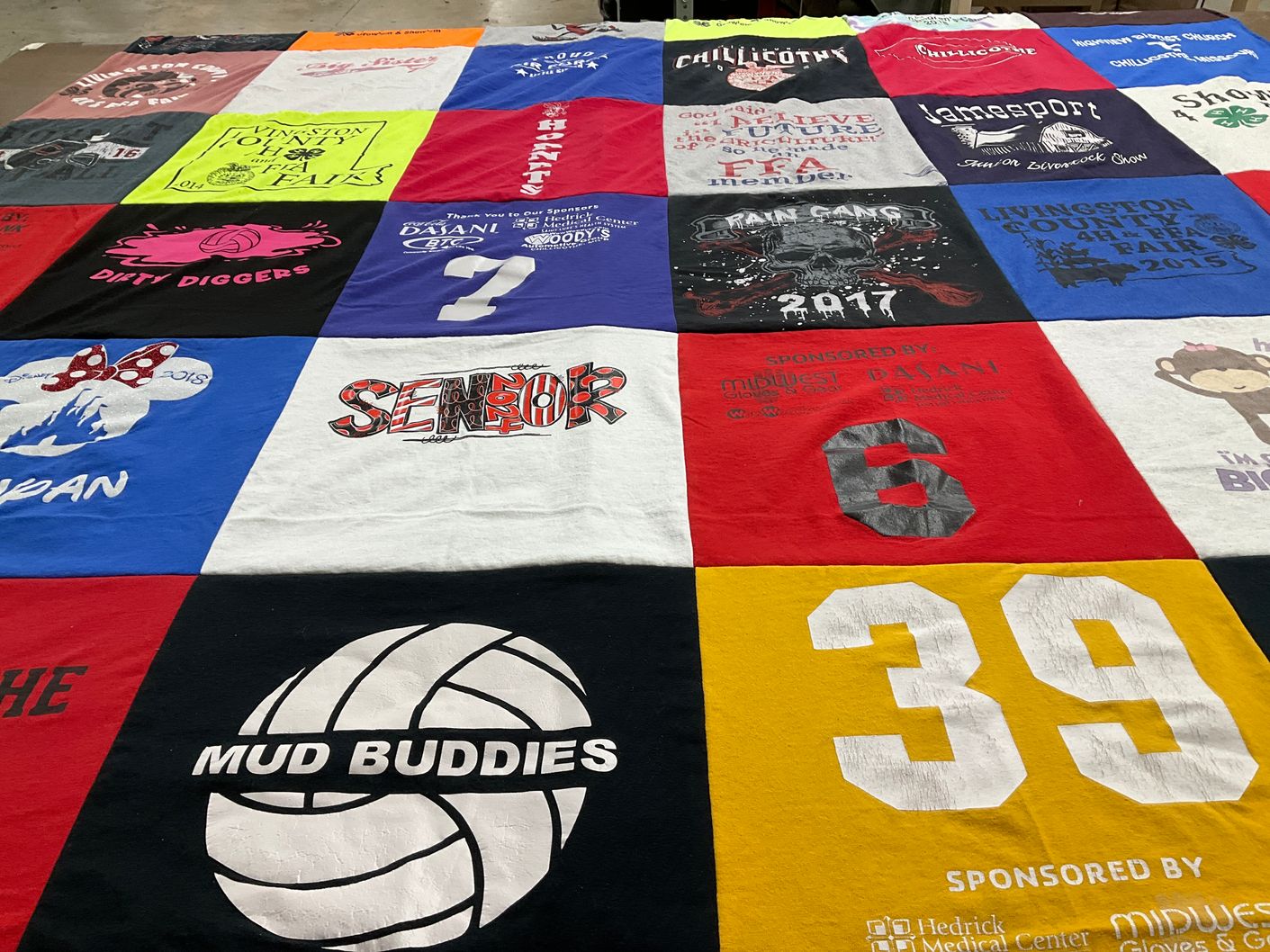 T-shirt quilt from livingston county fair by Ashlee from MO