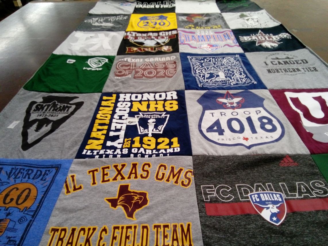 T-shirt quilt featuring fc dallas by Joi from TX