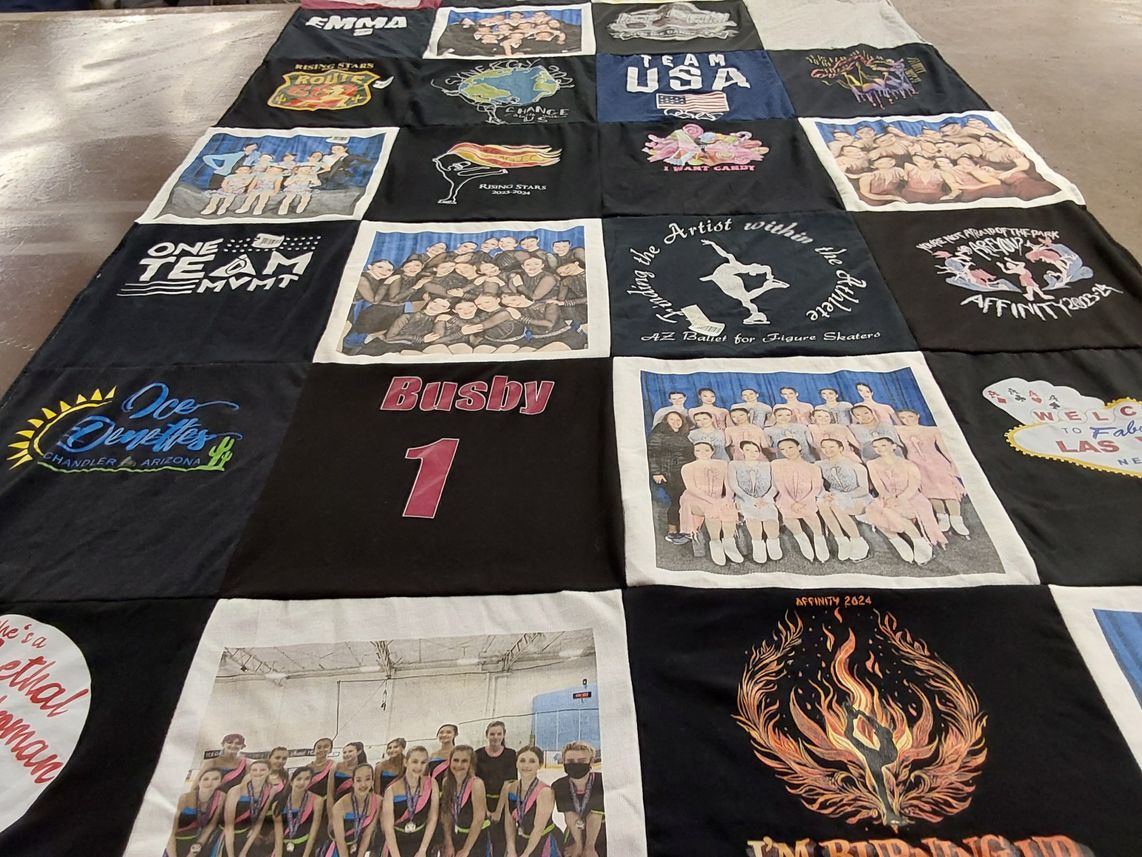 T-shirt quilt featuring team usa by Hyeson from AZ
