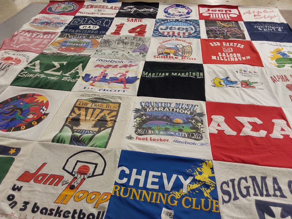 T-shirt quilt from rensselaer polytechnic institute by Sarah from MI