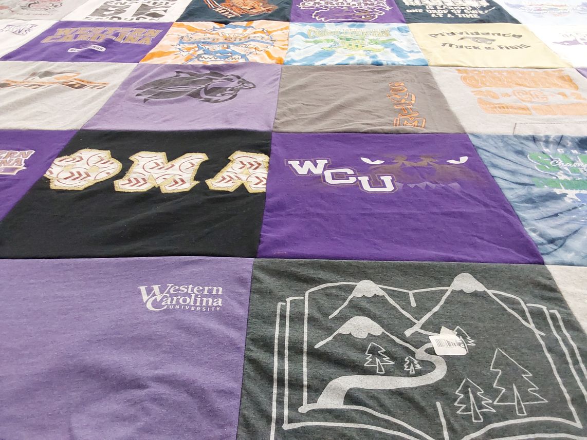 T-shirt quilt from western carolina university by Emma from SC