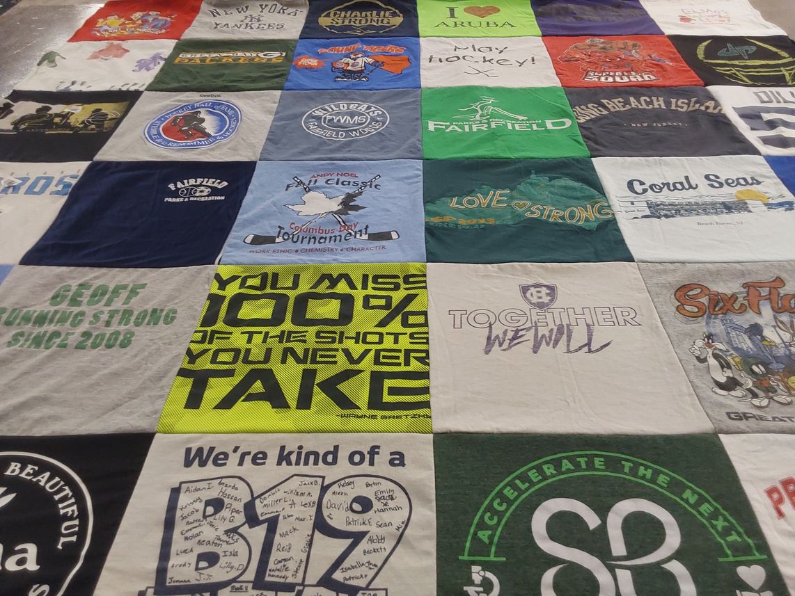 T-shirt quilt featuring wildcats by Missy from CT